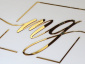 Logo wycinane z lustrzanego pleksiglasu złotego gr. 3 mm Litery przestrzenne z tworzywa - Mińsk Mazowiecki Agencja Reklamowa ARek