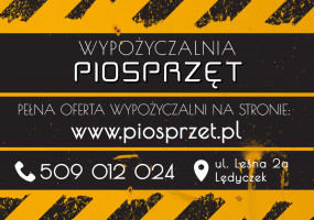 Wynajem sprzętu maszyn - Wypożyczalnia sprzętu Lędyczek