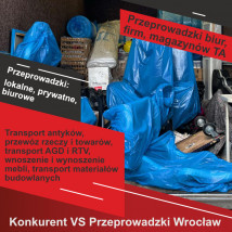 Przeprowadzki biur, firm, magazynów TA, archiwów - Przeprowadzki Wrocław Konkurent VS Firma Przeprowadzkowa Wrocław