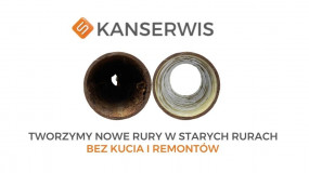 Renowacja rur od wewnątrz polimerem ElastoFlake bez kucia i remontów - Kanserwis Sp. z o.o. Warszawa