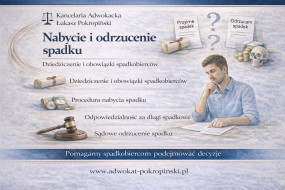 Przyjęcie i odrzucenie spadku - Pokropiński Łukasz - Adwokat, Kancelaria Adwokacka Ostróda