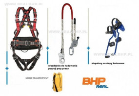 Zestaw asekuracyjny na słupy energetyczne - REAL BHP - Artykuły BHP i Sprzęt Elektroizolacyjny Warszawa