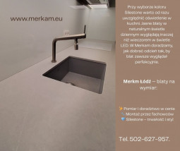 Blat z konglomeratu Silestone – 25 lat gwarancji plamoodporności - MERKAM Producent blatów kuchennych, schodów, parapetów z granitu, marmuru, konglome