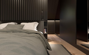 Projekt sypialni - Łukasz Macuga architekt wnętrz Słupsk