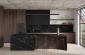 Blat Kuchenny z Konglomeratu Siquartz Nero Marquina - MERKAM Producent blatów kuchennych, schodów, parapetów z granitu, marmuru, konglomeratu, kamieni
