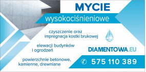 czyszczenie elewacji kostki dachów - Diamentowa17 sp. z o.o. Obora