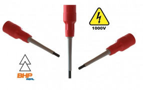 REAL BHP - Artykuły BHP i Sprzęt Elektroizolacyjny Warszawa - Izolowane nasadki  imbusowe HNIL długie   140 mm. 1000V