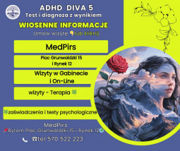 DIVA 5 Test i diagnoza ADHD - MedPirs, Psycholog, Psychoterapia, Psychiatra, Centrum Zdrowia Psychicznego Bytom