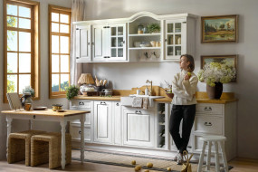 RUSTYKALNA KUCHNIA DREWNIANA - MEBLO-WOSK Producent Mebli Stylizowanych Białka