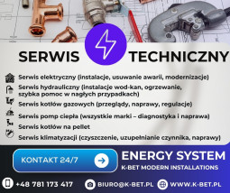 Serwis techniczny - usuwanie awarii 24/7 - K-Bet Energy System Sp.z.o.o Kalisz