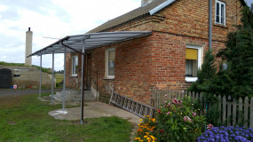 nowoczesne zadaszenie stalowe z poliwęglanu na wymiar z montażem ocynk - Wojtdach Zadaszenia Tarasów Balkonów Wiaty Samochodowe Garażowe Daszki nad Dr