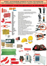 Sprzęt i wyposażenie osobiste do PPN 1kV  napowietrzne i kablowe Warszawa - REAL BHP - Artykuły BHP i Sprzęt Elektroizolacyjny