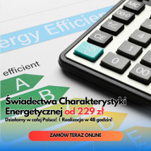 Świadectwo charakterystyki energetycznej - Energo Partner - świadectwo charakterystyki energetycznej świadectwa energetyczne certyfikat energetyczny W