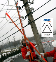 Izolacyjny  drążek z hakiem do 36 kV  H012  B115.0221 Warszawa - REAL BHP - Artykuły BHP i Sprzęt Elektroizolacyjny