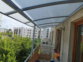 zadaszenie z poliwęglanu - Wojtdach Zadaszenia Tarasów Balkonów Wiaty Samochodowe Garażowe Daszki nad Drzwi Warszawa