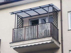 zadaszenie tarasu i balkonu - Wojtdach Zadaszenia Tarasów Balkonów Wiaty Samochodowe Garażowe Daszki nad Drzwi Warszawa