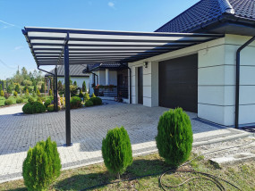 wiata garażowa - Wojtdach Zadaszenia Tarasów Balkonów Wiaty Samochodowe Garażowe Daszki nad Drzwi Warszawa