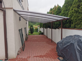 wiata garażowa - Wojtdach Zadaszenia Tarasów Balkonów Wiaty Samochodowe Garażowe Daszki nad Drzwi Warszawa