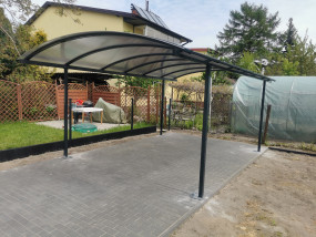 wiata garażowa - Wojtdach Zadaszenia Tarasów Balkonów Wiaty Samochodowe Garażowe Daszki nad Drzwi Warszawa