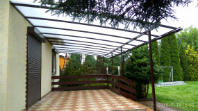 zadaszenie tarasu i balkonu - Wojtdach Zadaszenia Tarasów Balkonów Wiaty Samochodowe Garażowe Daszki nad Drzwi Warszawa