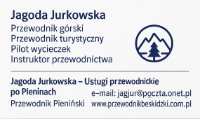 Przewodnik pieniński z pasją - Jagoda Jurkowska - Usługi bhp i ppoż; Usługi przewodnickie po Pieninach; Przewodnik Pieniński Szczawnica