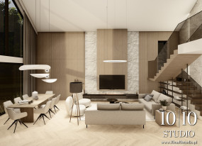 Projekt wnętrza domu - 10na10 Studio Architekt Wnętrz Białystok Białystok