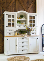 Duży kredens kuchenny biały. - MEBLO-WOSK Producent Mebli Stylizowanych Białka