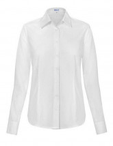 Biała koszula damska z długim rękawem - Bodara Rydułtowy