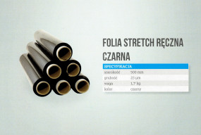 Folia stretch czarna - AGLO DWA Sp. z o.o. Dziekanów Leśny