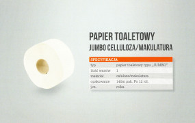 Papier toaletowy Jumbo - AGLO DWA Sp. z o.o. Dziekanów Leśny