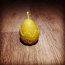 Jajko ze wzorem - świeca z wosku pszczelego - A Bella - A Bella Ada Janiewska Wola Korzeniowa