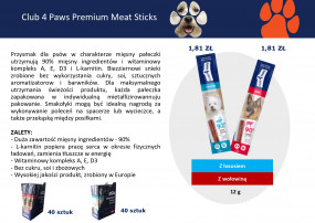 Paluszki mięsne Premium - Vestona sp. z o.o Warszawa