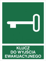 Znak klucz do wyjścia ewakuacyjnego Warszawa - SAP Katarzyna Bartosik-Wójcik
