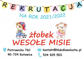 Opieka nad dziećmi - Wesołe Misie - żłobek w Katowicach Katowice