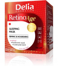 Delia Cosmetics RetinoAge Maska ujędrniająco-odżywcza na noc 50ml - Pinali.pl Joanna Nikolin Twardogóra