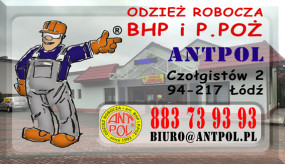 Sprzedaż i logowanie odzieży roboczej - ANTPOL - K. Antoniak Łódź