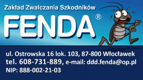 zwalczanie pluskiew - Zakład Zwalczania Szkodników FENDA Włocławek