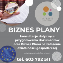 Tworzenie Biznes Planów - Dotacje Rzeszów