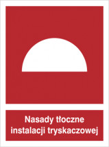 Znak nasady tłoczne instalacji tryskaczowej - SAP Katarzyna Bartosik-Wójcik Warszawa