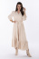 Rozkloszowana sukienka maxi beżowa Sukienka Dragan Fashion - Paczków Drag@n Anna Dragan Fashion