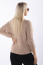 Sweter z napisem beżowy Swetr Dragan Fashion - Paczków Drag@n Anna Dragan Fashion