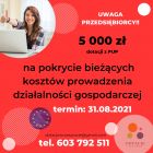 Dotacja na pokrycie kosztów powadzenia działalno