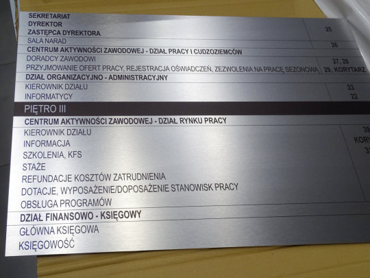 Druk na aluminium...